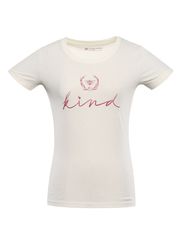 ALPINE PRO Дамска тениска от органичен памук ALPINE PRO TERMESA 2 creme вариант pb