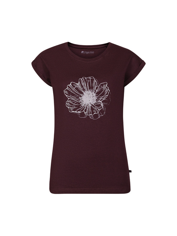 ALPINE PRO Дамска тениска от неизмачкваем материал ALPINE PRO NOGERA winetasting вариант pb