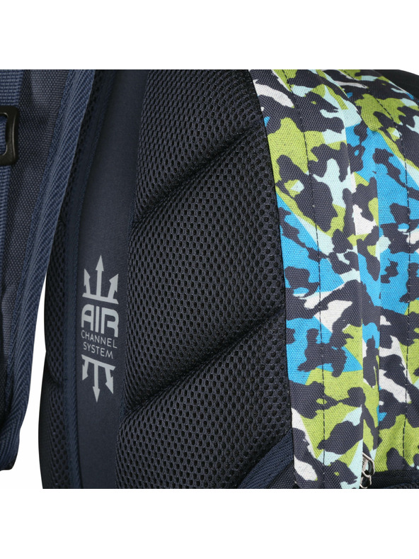 ALPINE PRO Детска училищна раница със светещо лого 25л ALPINE PRO NERAX индиго настроение