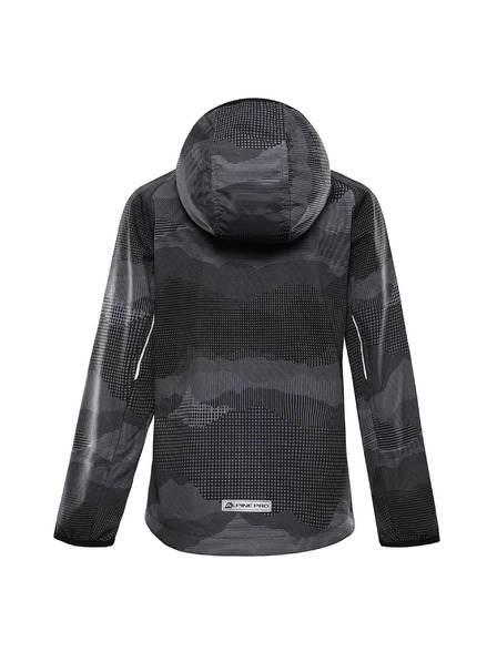 ALPINE PRO Детско softshell яке с мембрана ALPINE PRO EZORO черно вариант pa