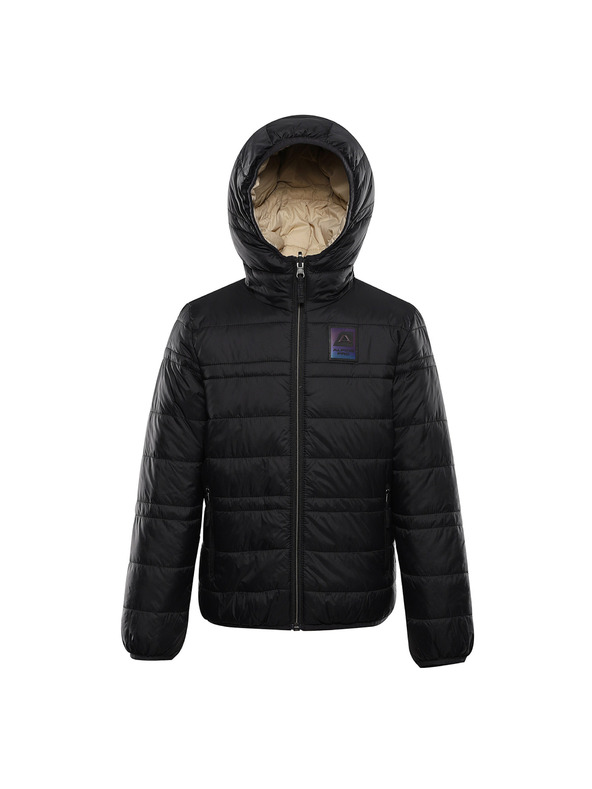 ALPINE PRO Детско обратимо яке hi-therm ALPINE PRO DOUWO черно