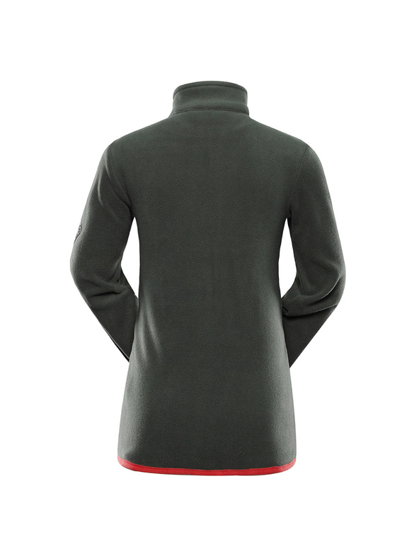 ALPINE PRO Детска топла суитшърт от микрополар ALPINE PRO SIUSO 3 petrol