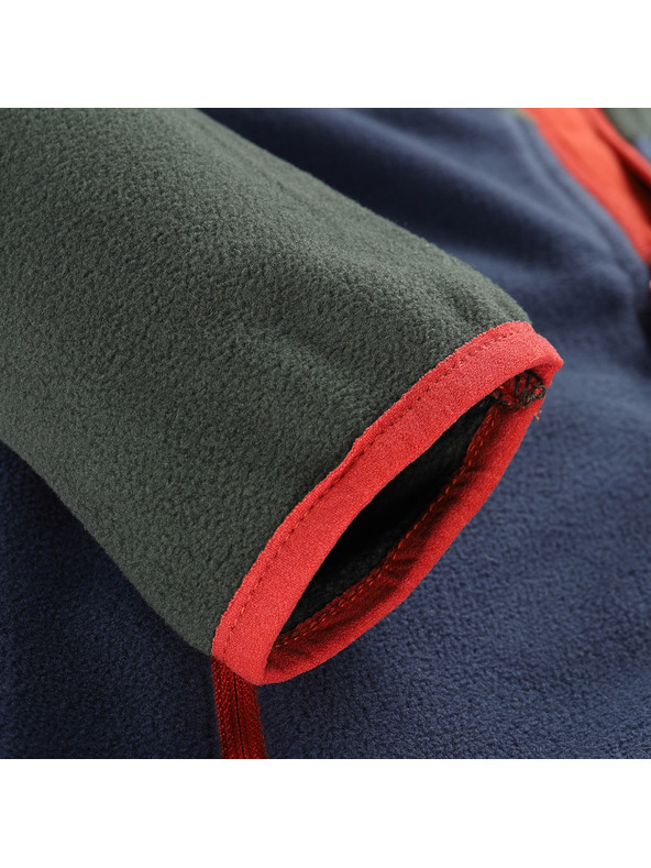 ALPINE PRO Детска топла суитшърт от микрополар ALPINE PRO SIUSO 3 petrol