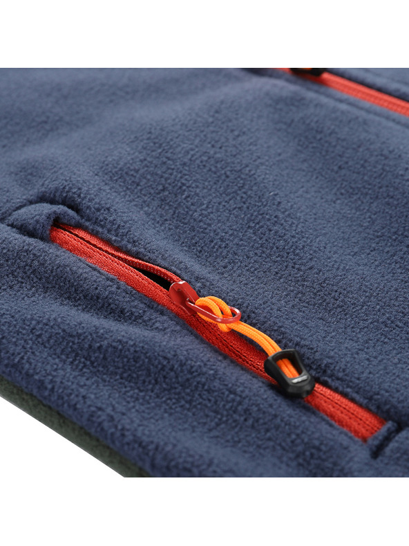 ALPINE PRO Детска топла суитшърт от микрополар ALPINE PRO SIUSO 3 petrol