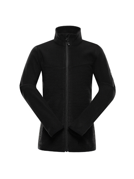 ALPINE PRO Детска топла суитшърт от микрополар ALPINE PRO SIUSO 3 black