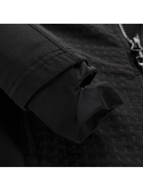 ALPINE PRO Детска бързосъхнеща суитшърт с проразтег ALPINE PRO QUERTO 2 black