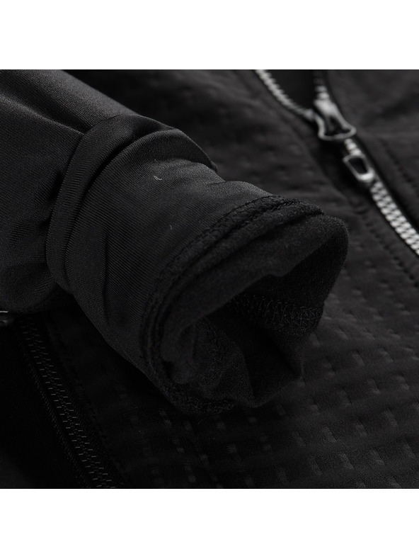 ALPINE PRO Детска бързосъхнеща суитшърт с проразтег ALPINE PRO QUERTO 2 black