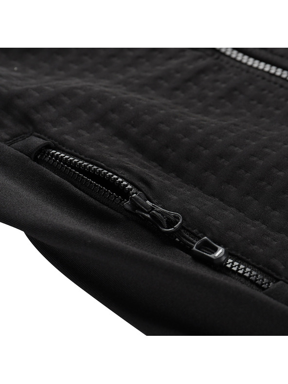 ALPINE PRO Детска бързосъхнеща суитшърт с проразтег ALPINE PRO QUERTO 2 black