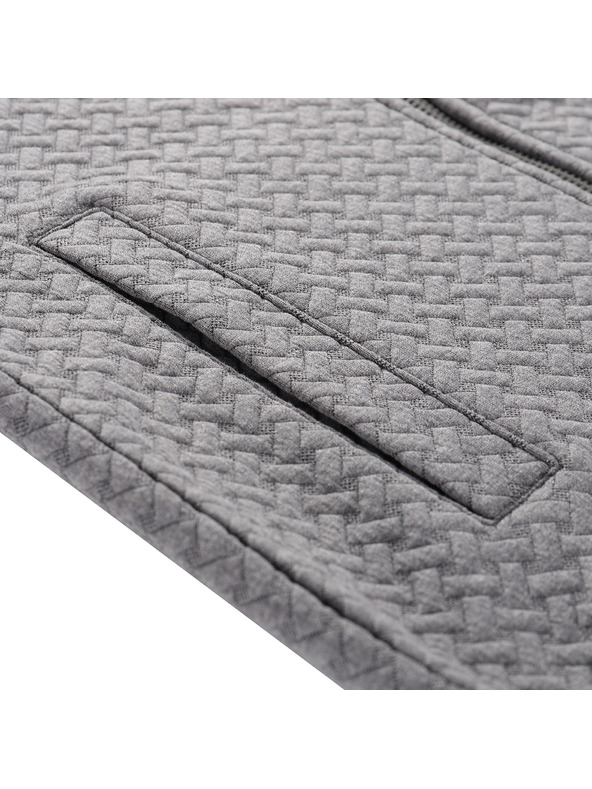 ALPINE PRO Детски меланжов суитшърт с качулка ALPINE PRO LELO тъмносиво