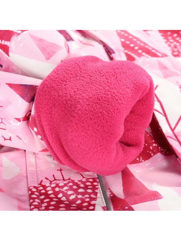 ALPINE PRO Детски гащеризон с мембрана ptx сняг ALPINE PRO KIREMO неоново нокаут розово вариант