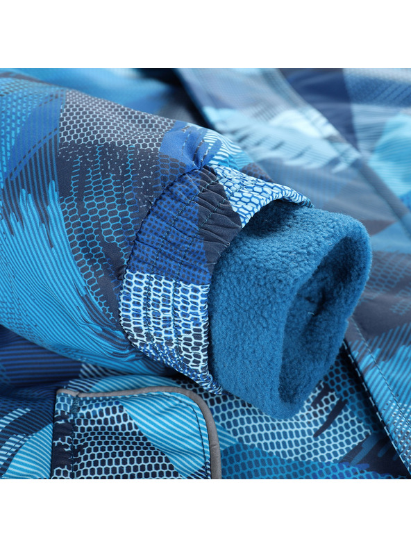 ALPINE PRO Детски гащеризон с мембрана ptx сняг ALPINE PRO KIREMO неоново атомно синьо вариант