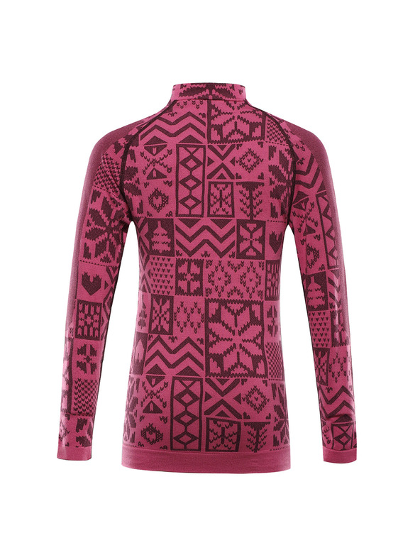 ALPINE PRO Детско функционално бельо - тениска ALPINE PRO SEAMO фуксия федора