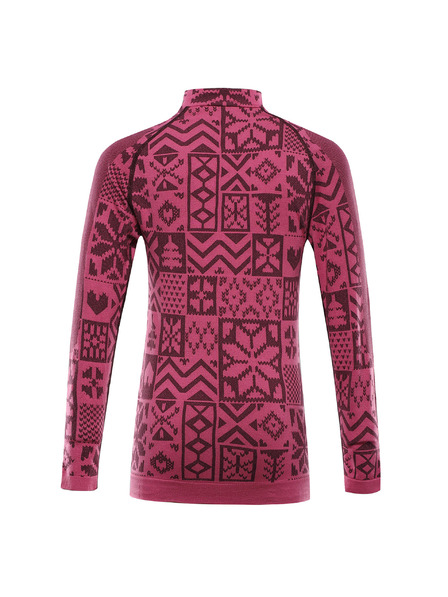 ALPINE PRO Детско функционално бельо - тениска ALPINE PRO SEAMO фуксия федора