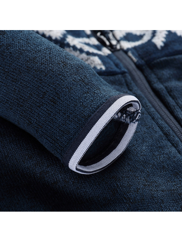 ALPINE PRO Детски топъл суитшърт с качулка ALPINE PRO NORESO лунна океан вариант