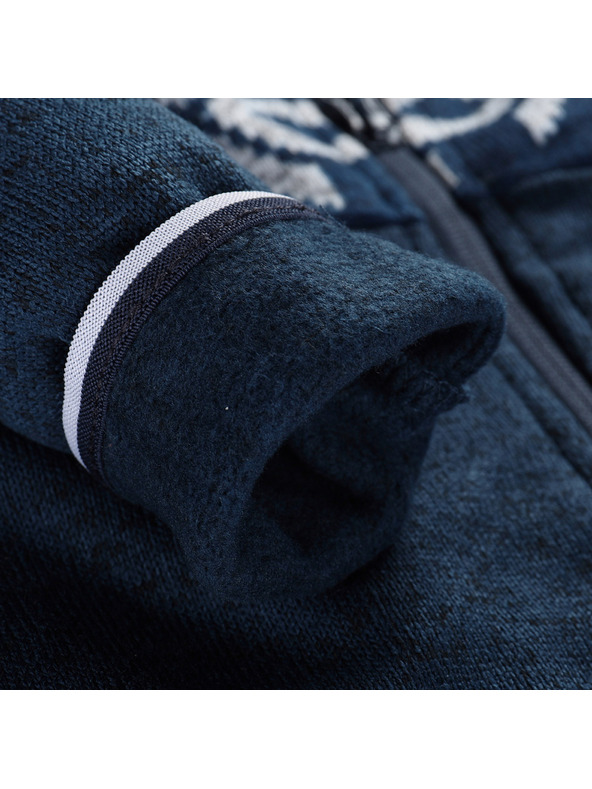 ALPINE PRO Детски топъл суитшърт с качулка ALPINE PRO NORESO лунна океан вариант