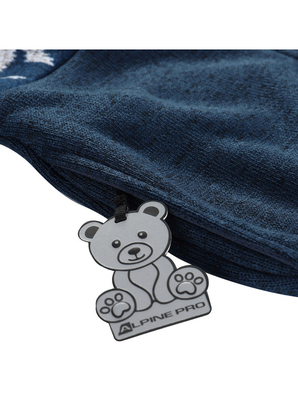 ALPINE PRO Детски топъл суитшърт с качулка ALPINE PRO NORESO лунна океан вариант