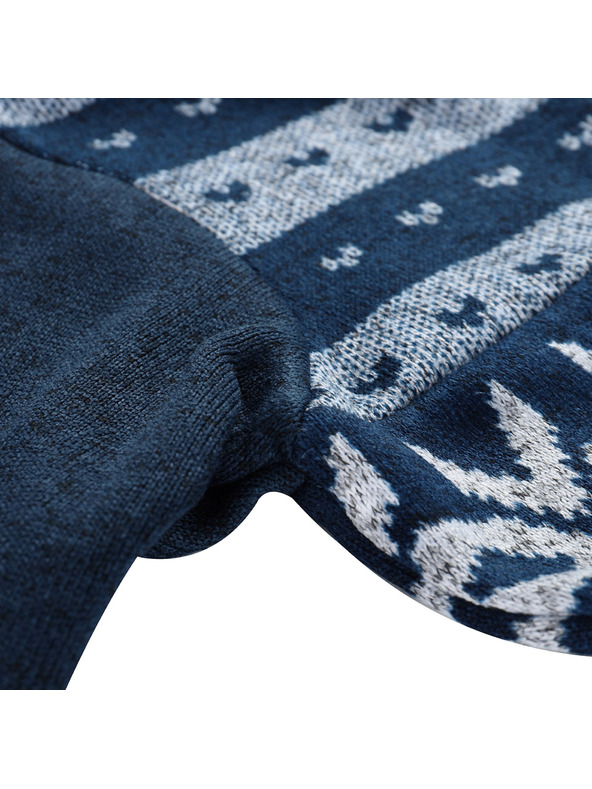 ALPINE PRO Детски топъл суитшърт с качулка ALPINE PRO NORESO лунна океан вариант