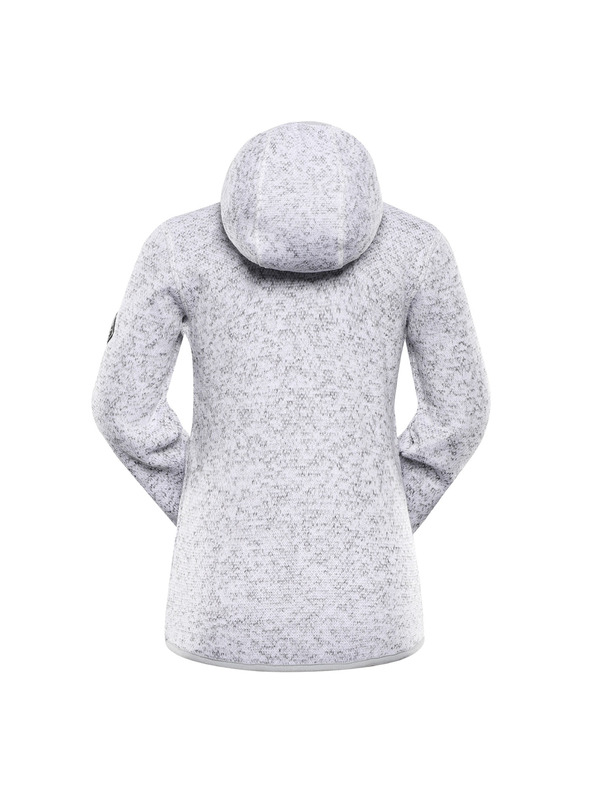 ALPINE PRO Детски топъл суитшърт с цип ALPINE PRO ZEGO 2 бял