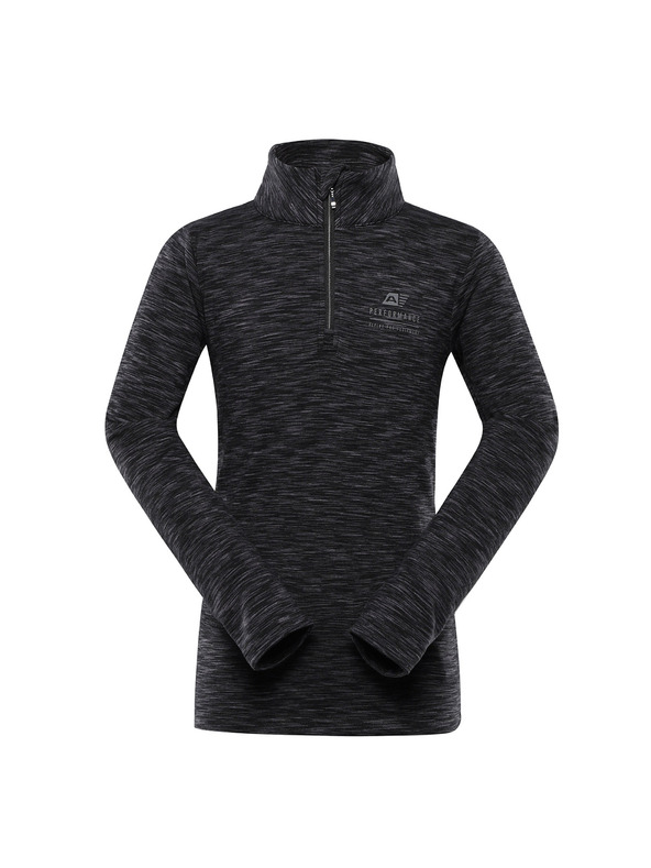 ALPINE PRO Детски бързосъхнещ суитшърт ALPINE PRO QADO черен