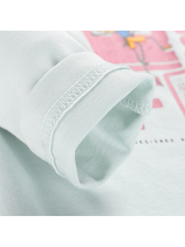 ALPINE PRO Детска тениска от органичен памук ALPINE PRO ECCO 2 поникнал зелен вариант pe