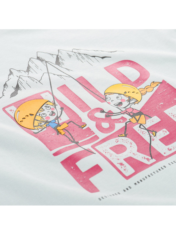 ALPINE PRO Детска тениска от органичен памук ALPINE PRO ECCO 2 поникнал зелен вариант pe