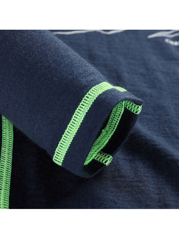 ALPINE PRO Детска мерино тениска ALPINE PRO MERENO moonlit ocean вариант pa