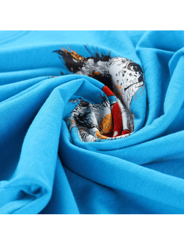 ALPINE PRO Детска тениска от органичен памук ALPINE PRO ECOMO 3 neon atomic blue вариант pb