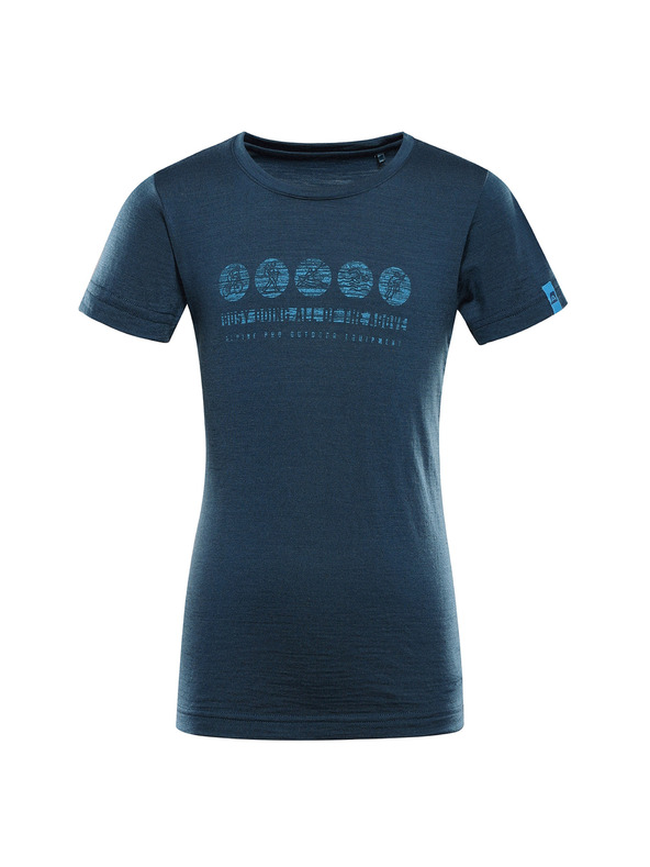 ALPINE PRO Детска тениска от мерино вълна ALPINE PRO MERENO 2 moroccan