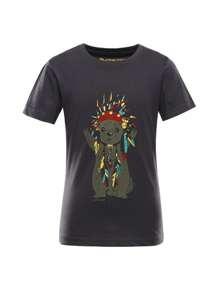 ALPINE PRO Детска тениска от органичен памук ALPINE PRO ECOMO 3 obsidian вариант pa