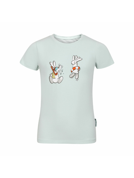 ALPINE PRO Детска памучна тениска Bob и Bobek ALPINE PRO BOBBO sprout green