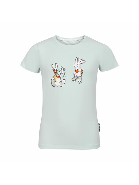 ALPINE PRO Детска памучна тениска Bob и Bobek ALPINE PRO BOBBO sprout green