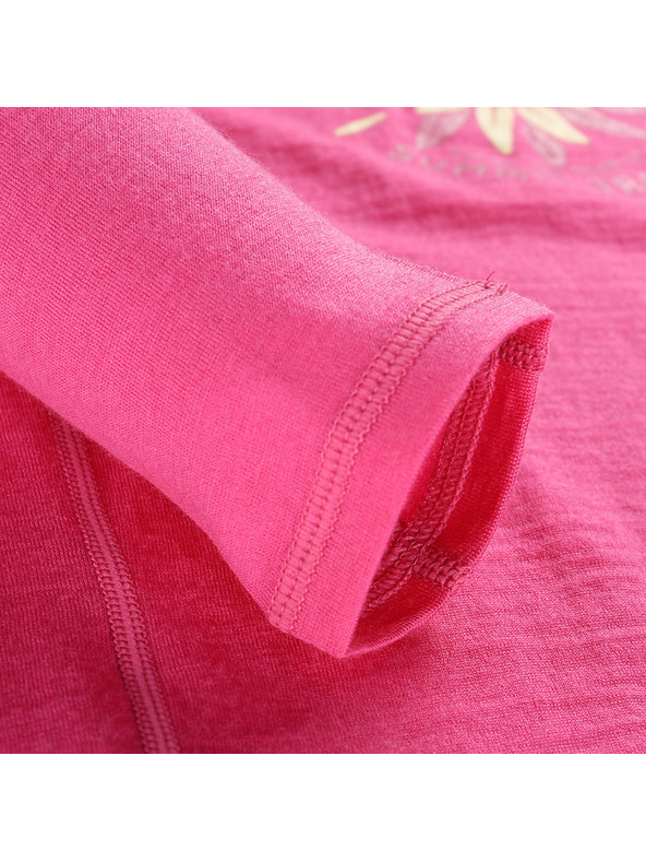 ALPINE PRO Детска мерино тениска ALPINE PRO MERENO fuchsia fedora вариант pb