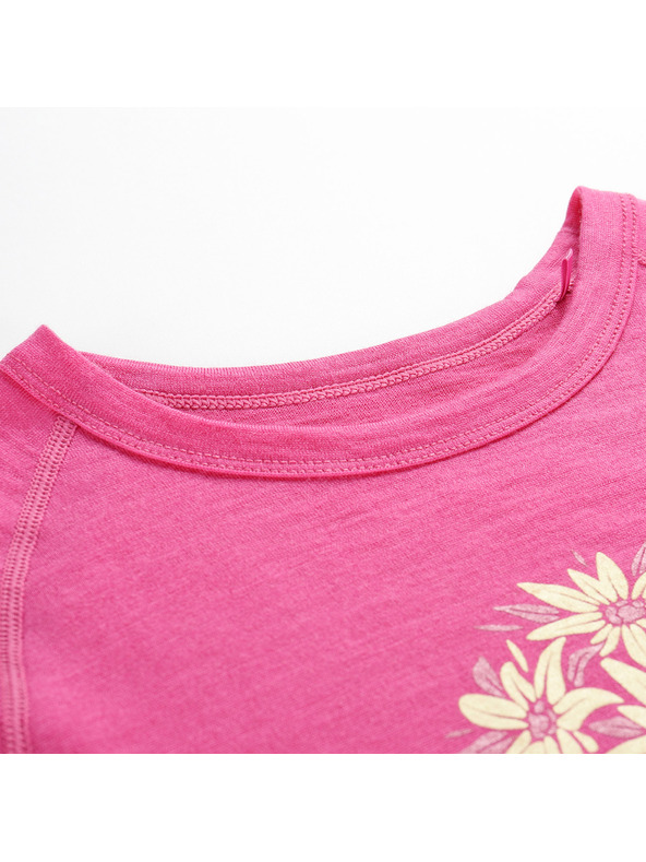 ALPINE PRO Детска мерино тениска ALPINE PRO MERENO fuchsia fedora вариант pb