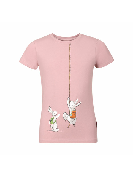 ALPINE PRO Детска памучна тениска Bob и Bobek ALPINE PRO BOBBO pale mauve