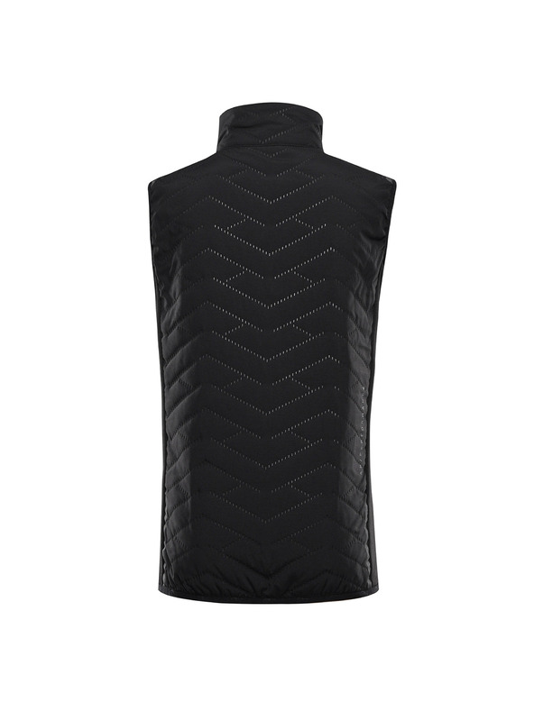 ALPINE PRO Детска затоплена жилетка с рефлективни елементи ALPINE PRO BERFO 2 черна