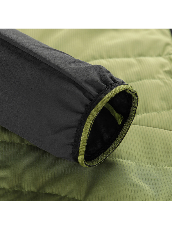 ALPINE PRO Мъжко подплатено яке с DWR обработка ALPINE PRO MORGEN костенурково зелено