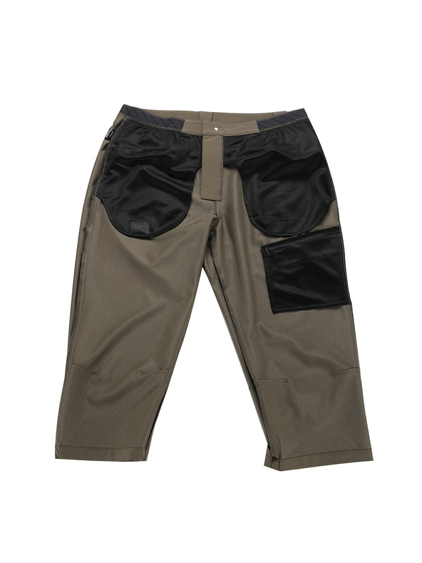 ALPINE PRO Мъжки софтшел капри панталони ALPINE PRO WEDER 2 сиви