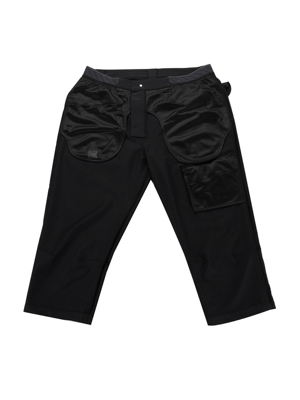 ALPINE PRO Мъжки софтшел капри панталони ALPINE PRO WEDER 2 black