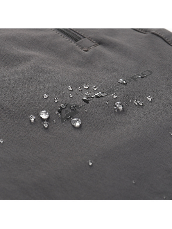 ALPINE PRO Мъжки софтшел панталони ALPINE PRO HURF 2 тъмно сиви