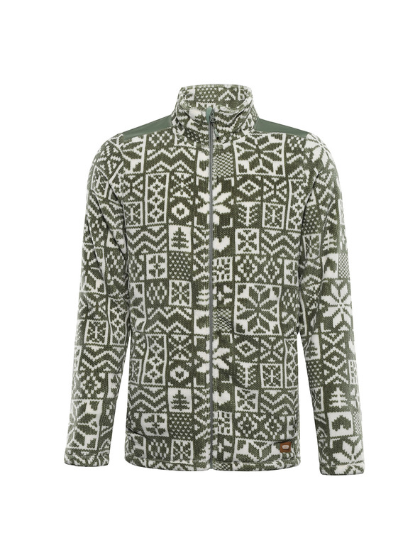 ALPINE PRO Мъжки полар суитшърт със суправарм ALPINE PRO EFLIN маслено зелено вариант pa