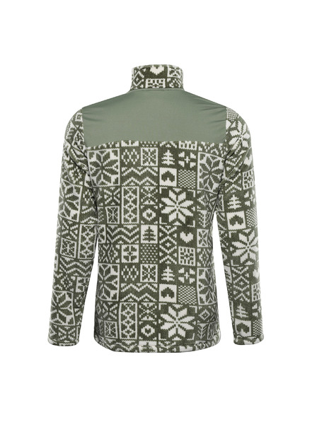 ALPINE PRO Мъжки полар суитшърт със суправарм ALPINE PRO EFLIN маслено зелено вариант pa