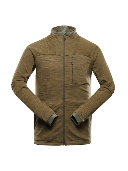 ALPINE PRO Мъжки бързосъхнещ суитшърт ALPINE PRO ONNEC 3 костенурково зелено