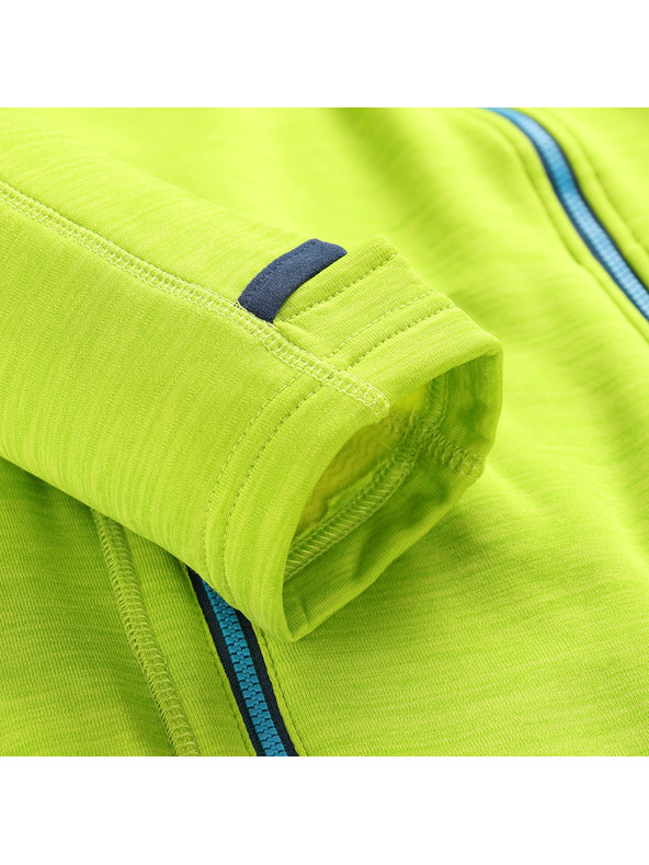 ALPINE PRO Мъжки бързосъхнещ суитшърт ALPINE PRO ONNEC лимоновозелено