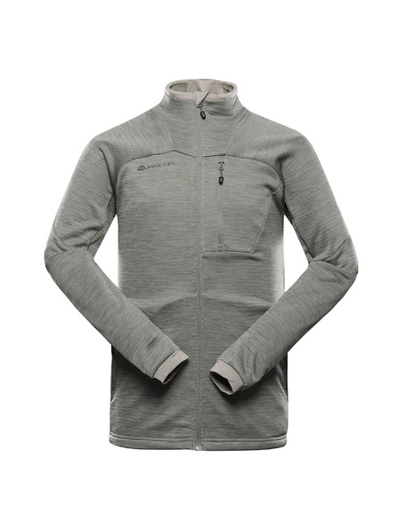 ALPINE PRO Мъжки бързосъхнещ суитшърт ALPINE PRO ONNEC 3 абатски камък