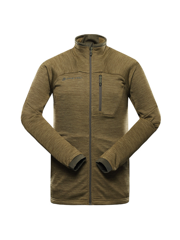 ALPINE PRO Мъжки бързосъхнещ суитшърт ALPINE PRO ONNEC 3 костенурково зелено