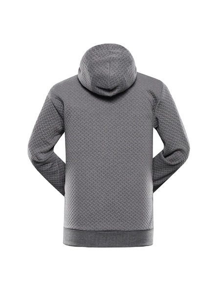 ALPINE PRO Мъжки суитшърт с качулка ALPINE PRO LEL тъмносив