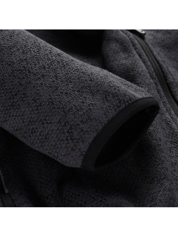 ALPINE PRO Мъжки топъл суитшърт с цип ALPINE PRO ZEG 2 black