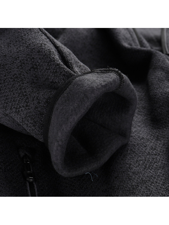 ALPINE PRO Мъжки топъл суитшърт с цип ALPINE PRO ZEG 2 black