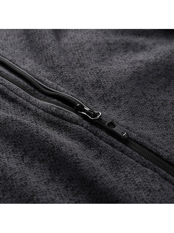 ALPINE PRO Мъжки топъл суитшърт с цип ALPINE PRO ZEG 2 black