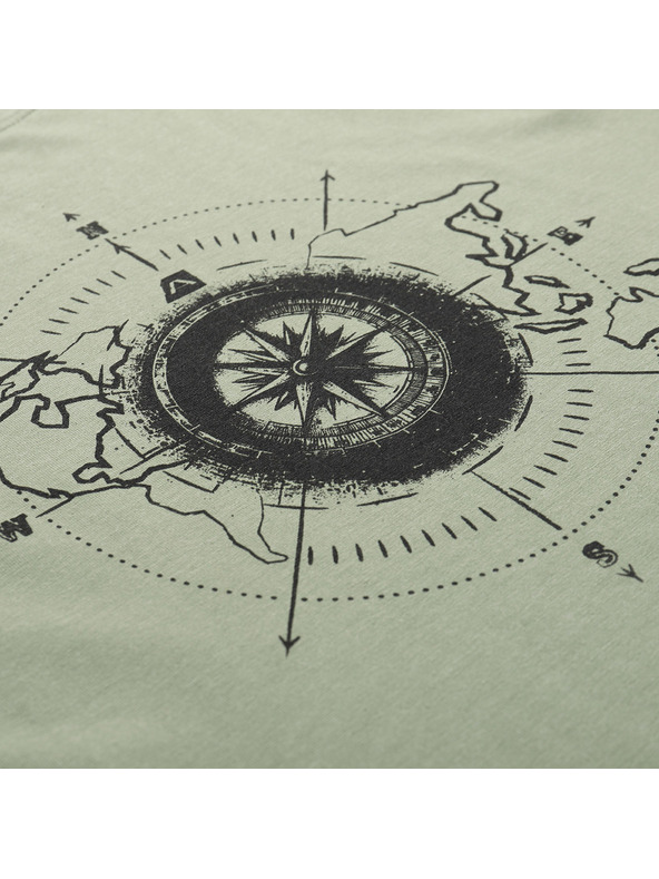 ALPINE PRO Мъжка памучна тениска ALPINE PRO MOROL oil green вариант pa